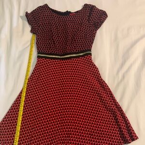 Anthropologie red dress